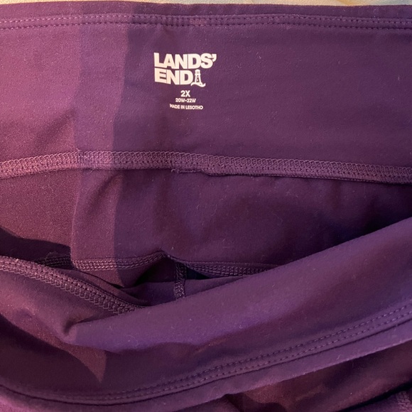 Lands End leggings purple 2x 7/8 length - Picture 2 of 3
